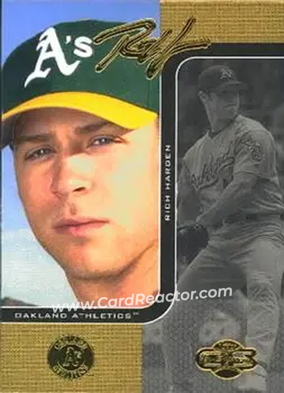 2006 Topps Co-Signers #12 - Rich Harden - Oakland Athletics - Front