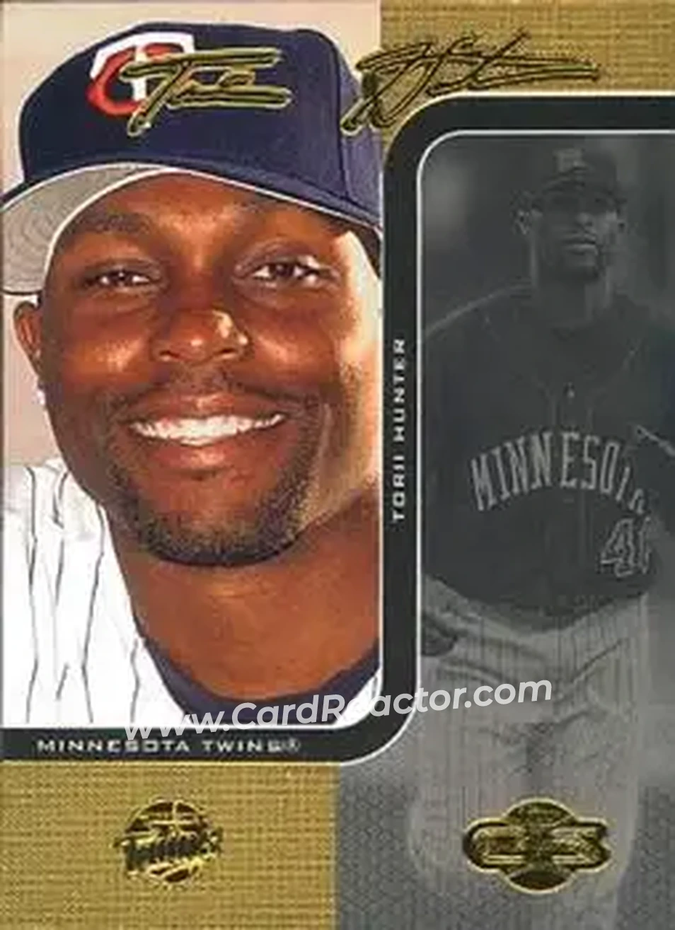 2006 Topps Co-Signers #16 - Torii Hunter - Minnesota Twins - Front