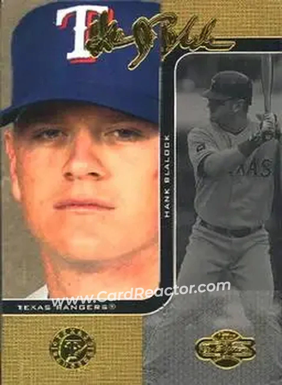 2006 Topps Co-Signers #19 - Hank Blalock - Texas Rangers - Front