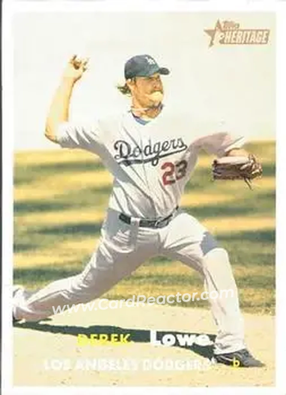 2006 Topps Heritage #5 - Derek Lowe - Los Angeles Dodgers - Front