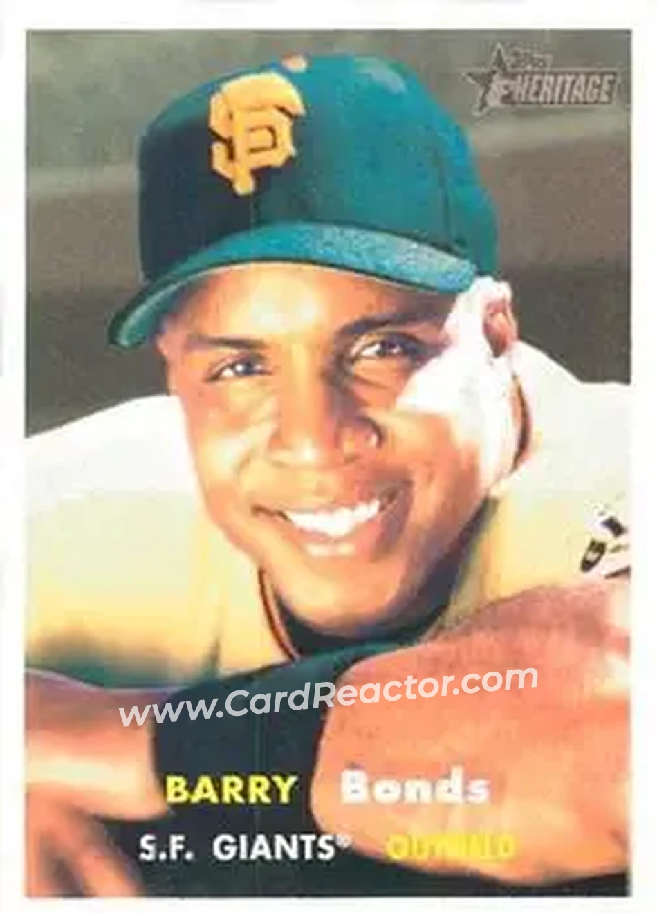 2006 Topps Heritage #10 - Barry Bonds - San Francisco Giants - Front