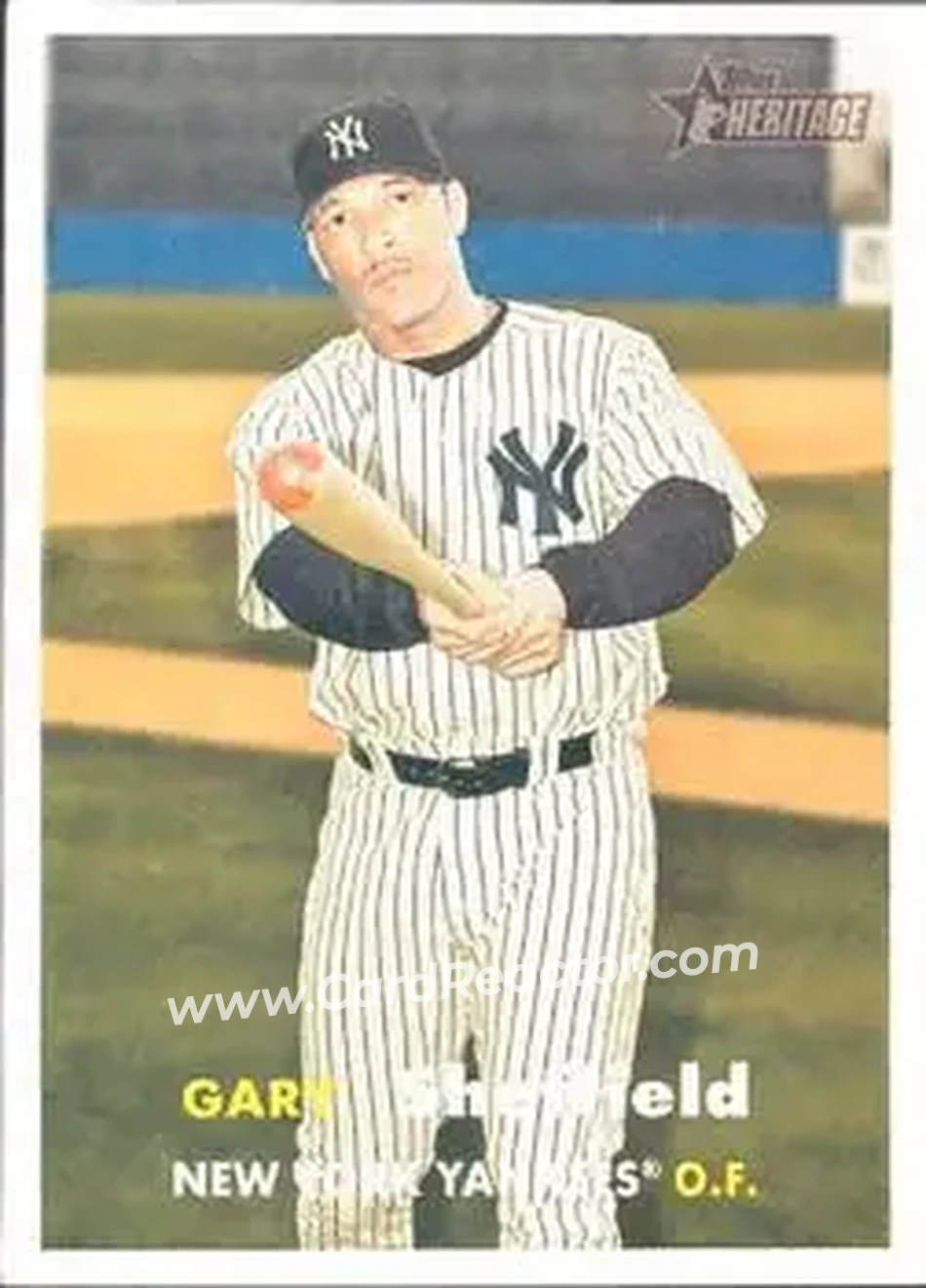 2006 Topps Heritage #11 - Gary Sheffield - New York Yankees - Front