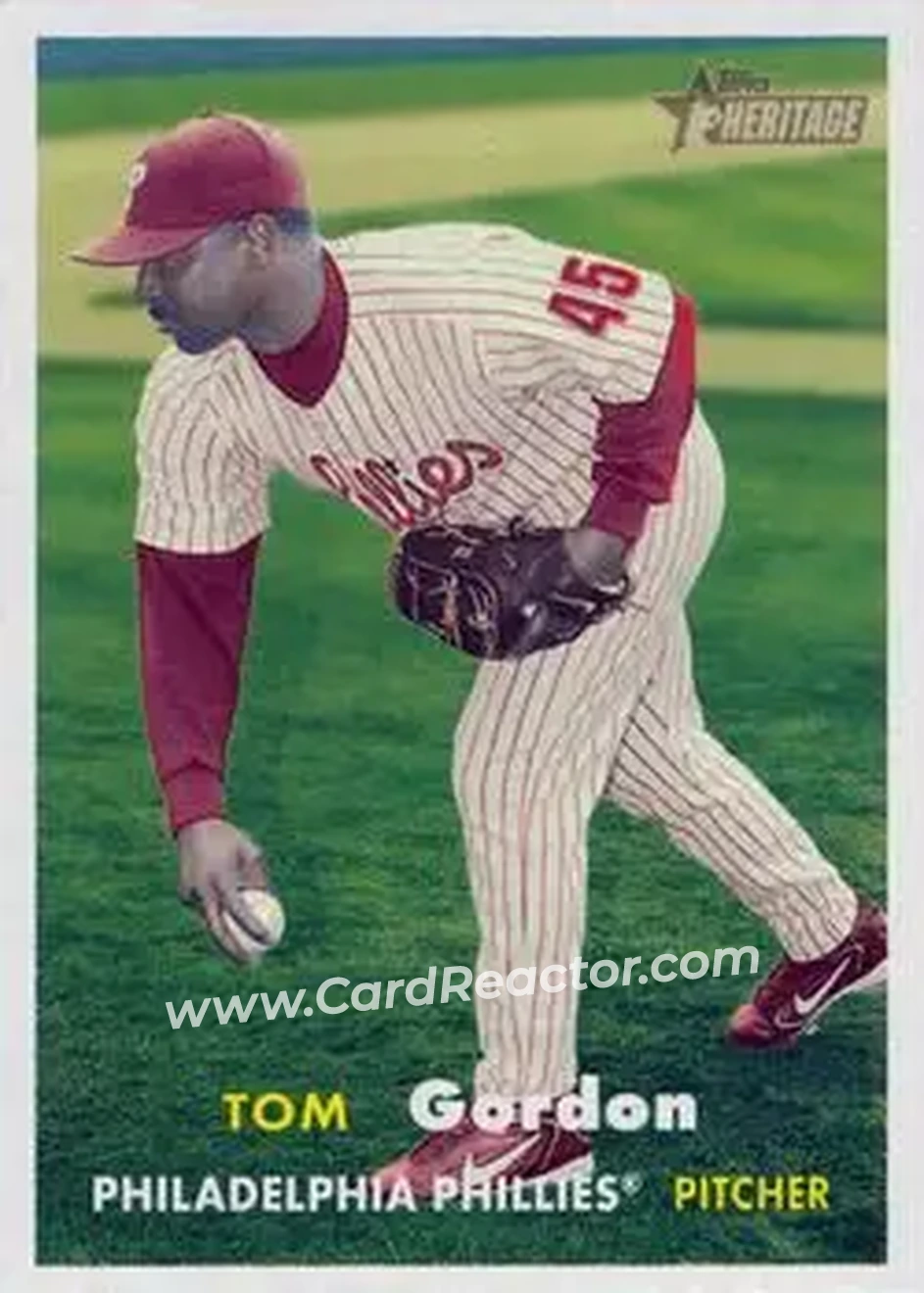2006 Topps Heritage #14 - Tom Gordon - Philadelphia Phillies - Front