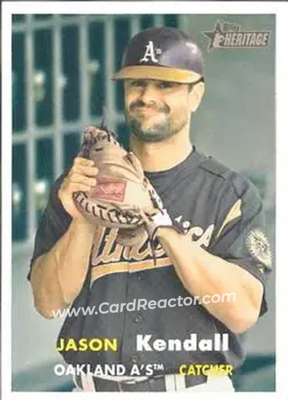 2006 Topps Heritage #16 - Jason Kendall - Oakland Athletics - Front