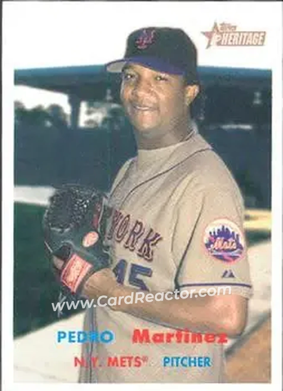 2006 Topps Heritage #18 - Pedro Martinez - New York Mets - Front