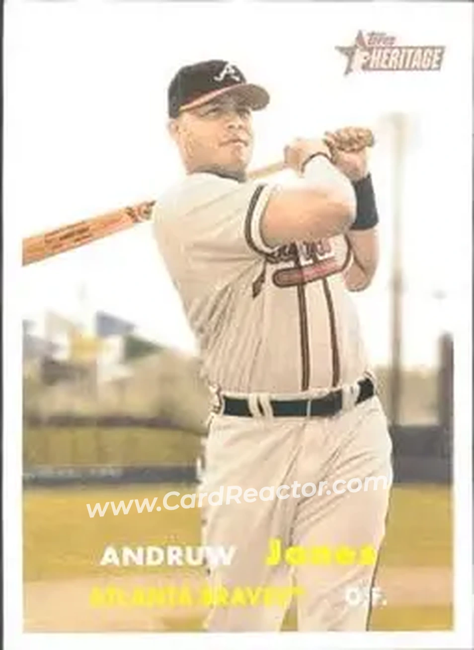 2006 Topps Heritage #20 - Andruw Jones - Atlanta Braves - Front
