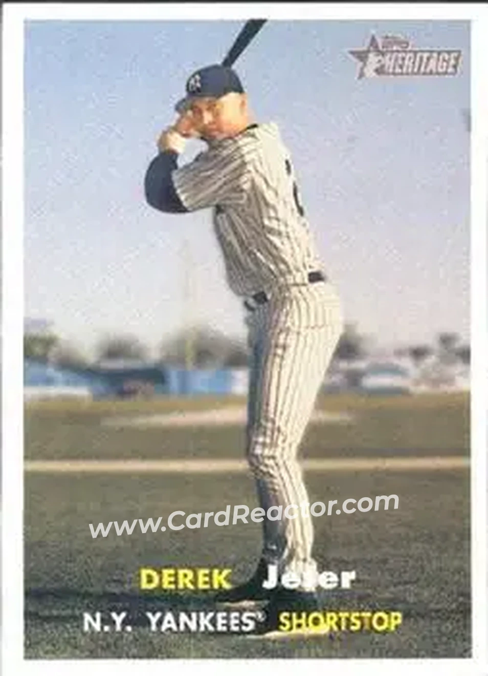 2006 Topps Heritage #23 - Derek Jeter - New York Yankees - Front