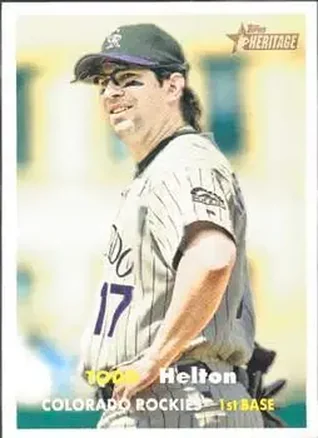Todd Helton · 2006 Topps Heritage #24
