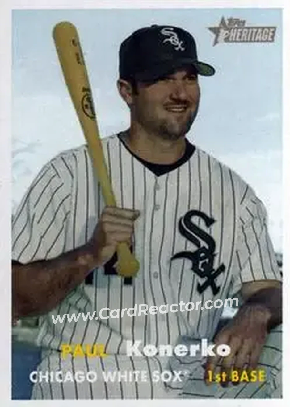 2006 Topps Heritage #28 - Paul Konerko - Chicago White Sox - Front