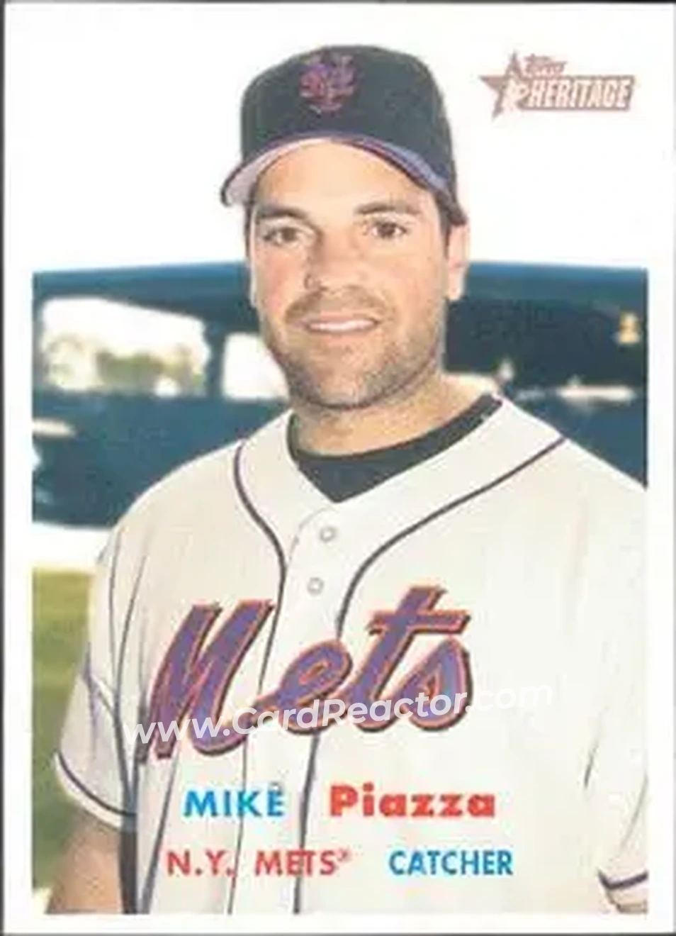 2006 Topps Heritage #2 - Mike Piazza - New York Mets - Front