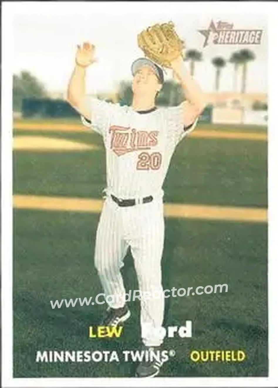 2006 Topps Heritage #13 - Lew Ford - Minnesota Twins - Front