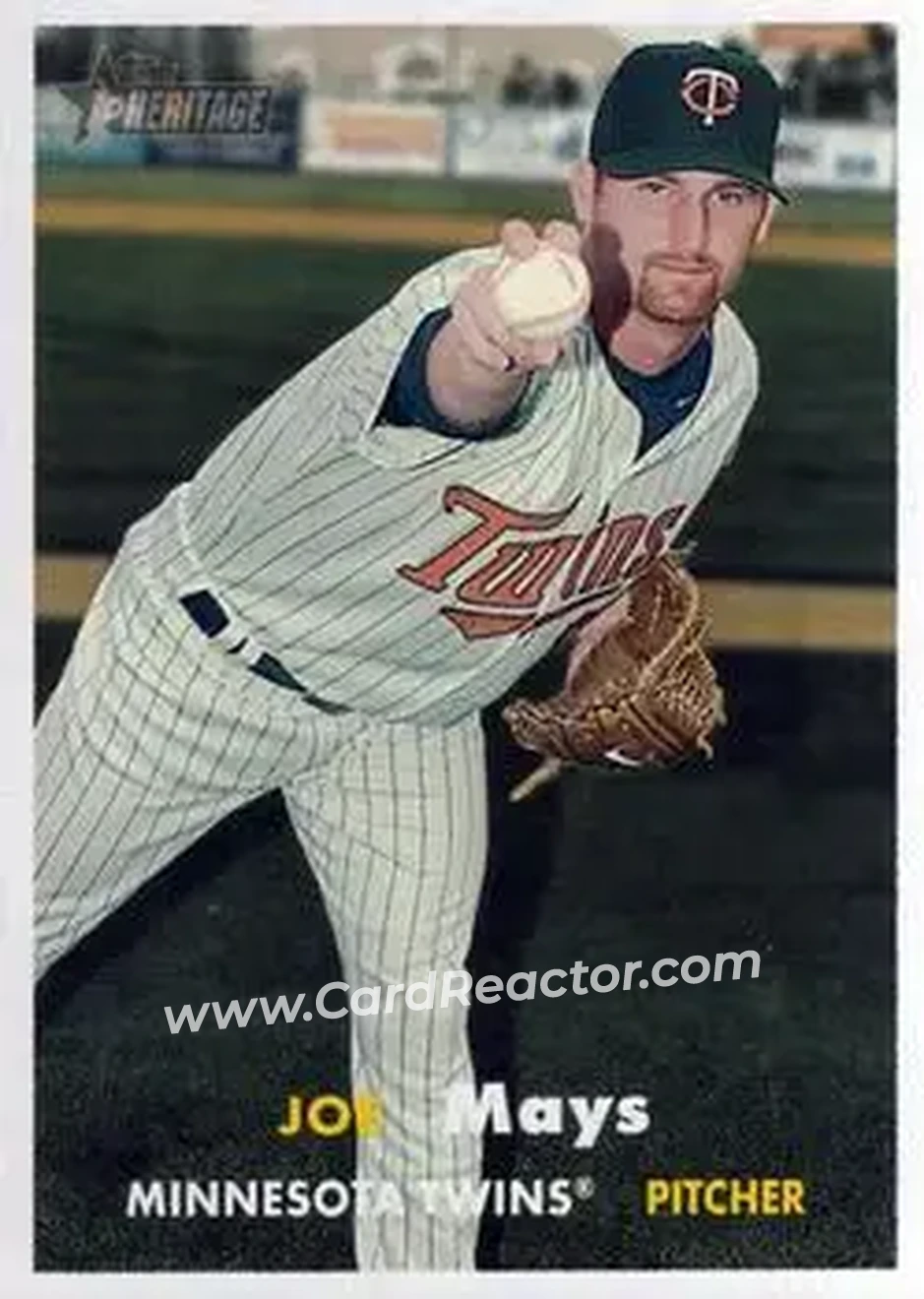 2006 Topps Heritage #27 - Joe Mays - Minnesota Twins - Front