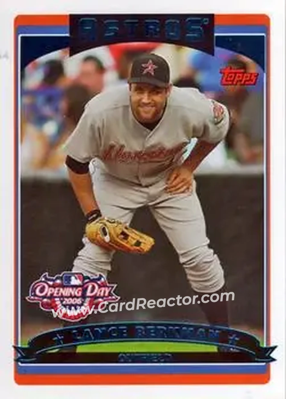 2006 Topps Opening Day #21 - Lance Berkman - Houston Astros - Front 2006 Topps Opening Day #21 - Lance Berkman - Houston Astros - Front