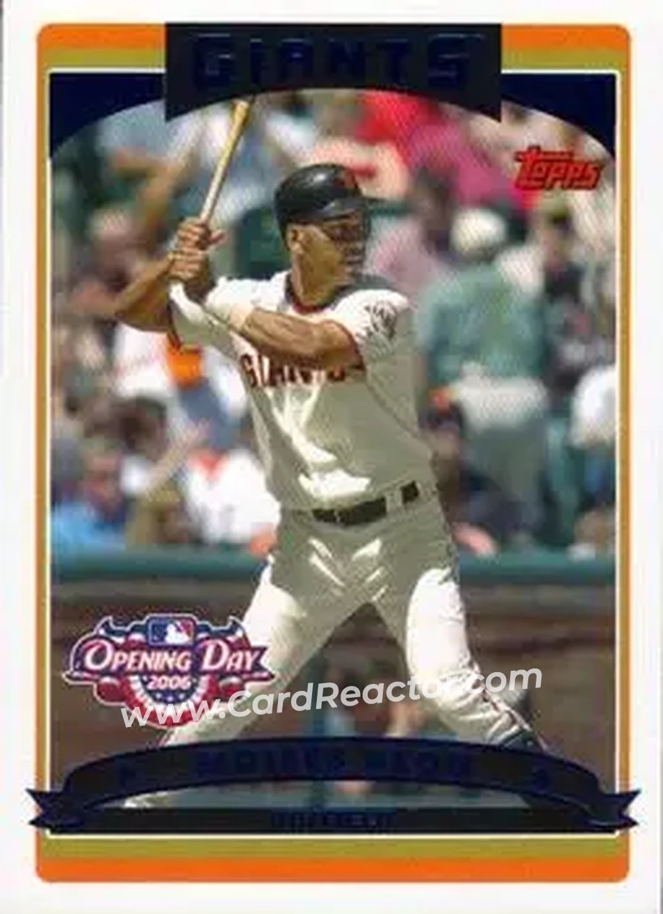 2006 Topps Opening Day #22 - Moises Alou - San Francisco Giants - Front