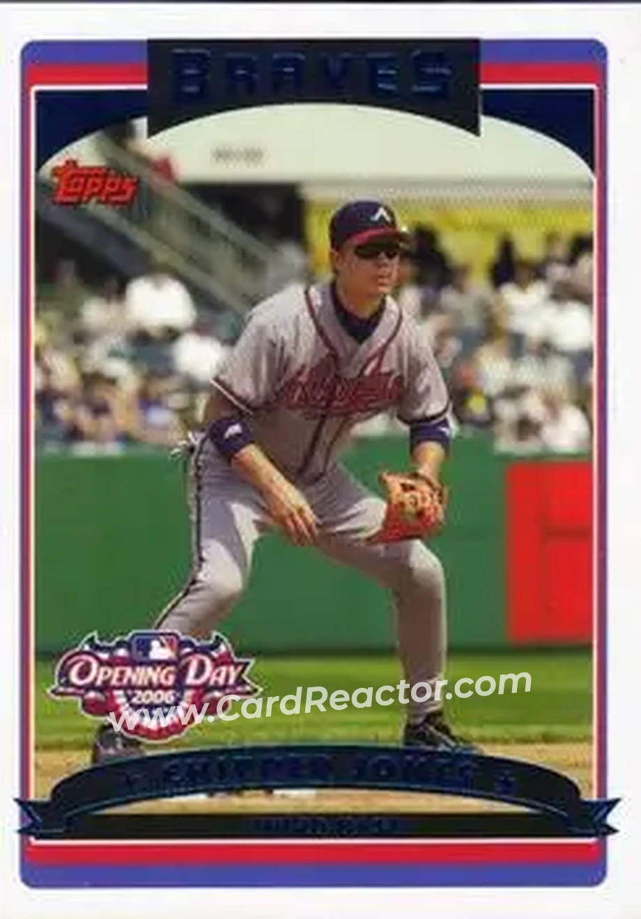 2006 Topps Opening Day #25 - Chipper Jones - Atlanta Braves - Front