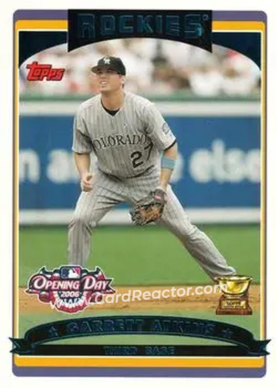 2006 Topps Opening Day #3 - Garrett Atkins - Colorado Rockies - Front