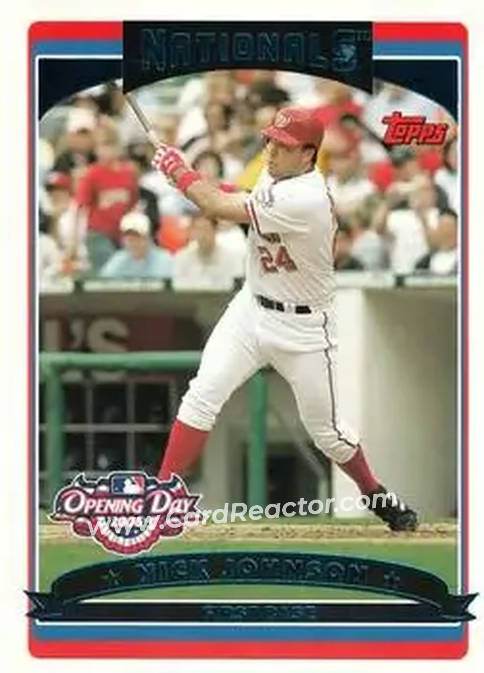 2006 Topps Opening Day #28 - Nick Johnson - Washington Nationals - Front