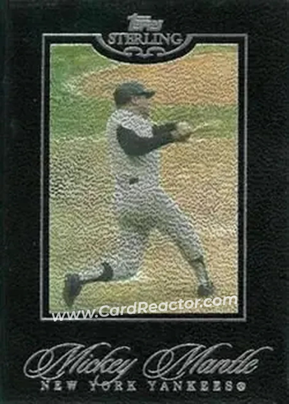 2006 Topps Sterling #38 - Mickey Mantle - New York Yankees - Front 2006 Topps Sterling #38 - Mickey Mantle - New York Yankees - Front