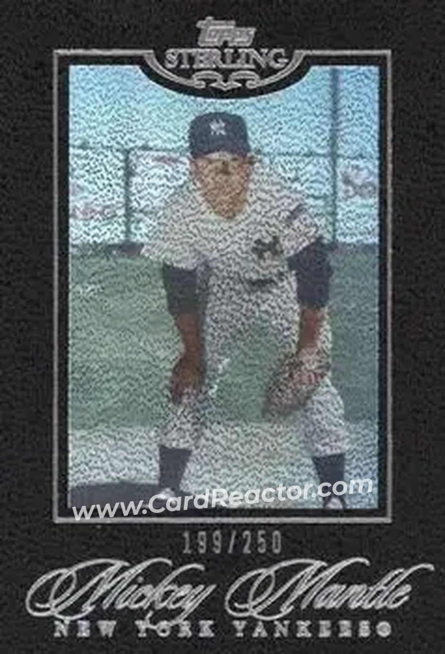 2006 Topps Sterling #39 - Mickey Mantle - New York Yankees - Front 2006 Topps Sterling #39 - Mickey Mantle - New York Yankees - Front