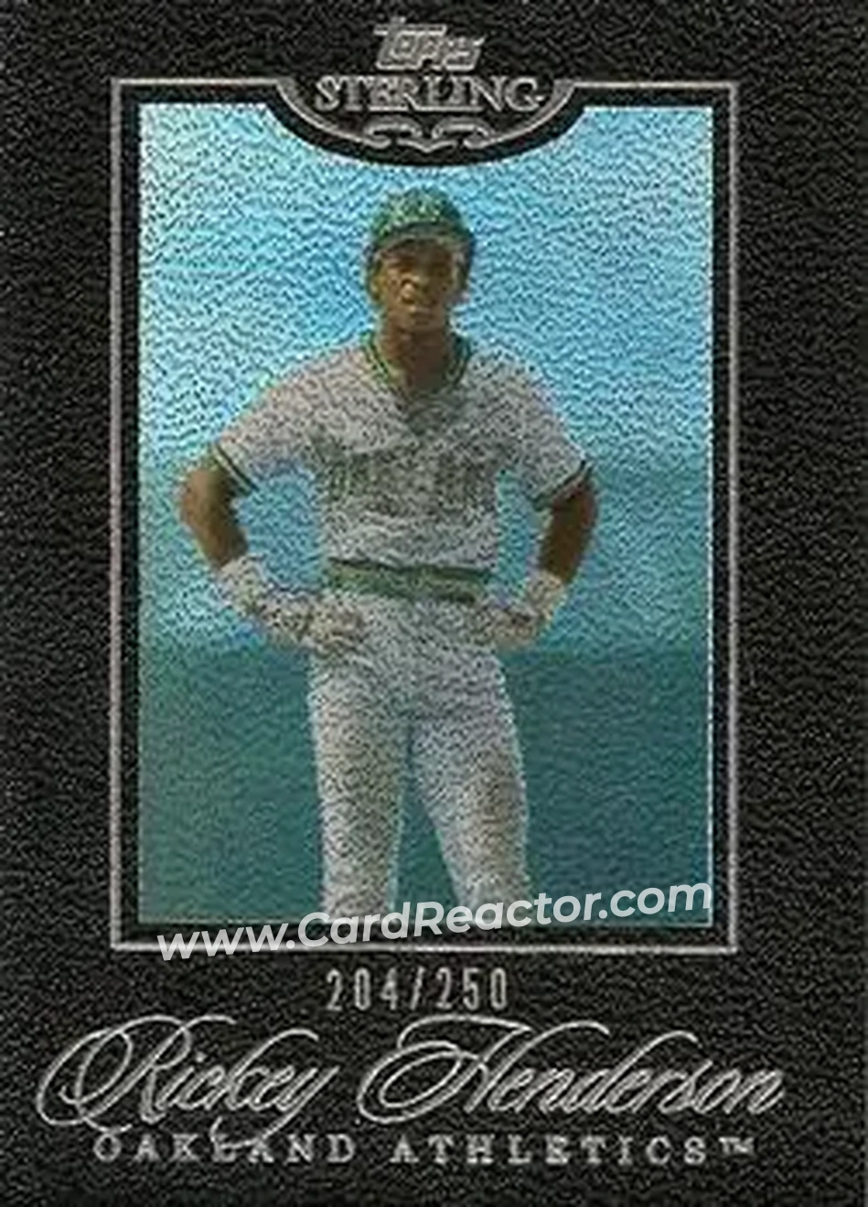 2006 Topps Sterling #44 - Rickey Henderson - Oakland Athletics - Front