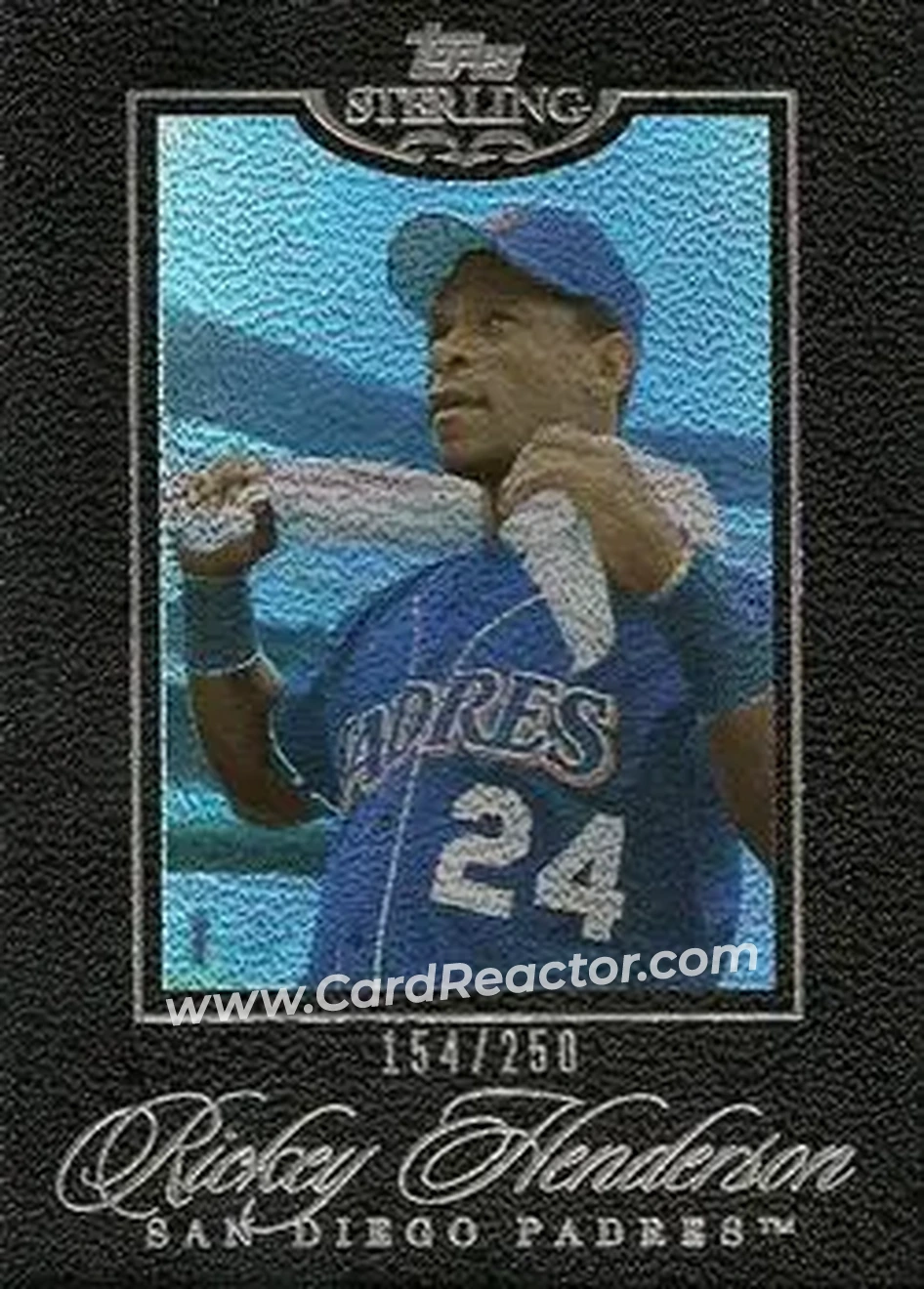2006 Topps Sterling #47 - Rickey Henderson - San Diego Padres - Front 2006 Topps Sterling #47 - Rickey Henderson - San Diego Padres - Front