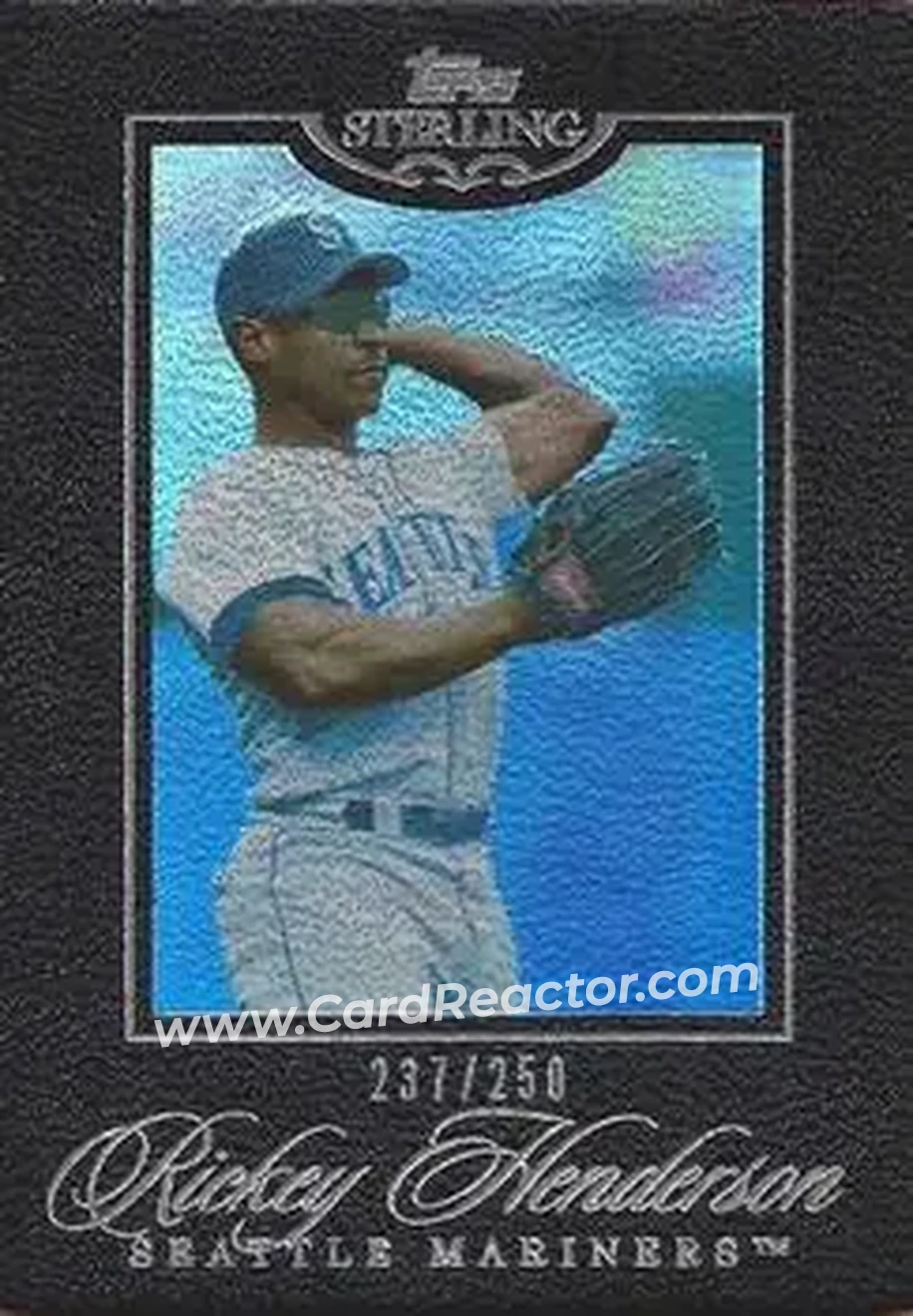 2006 Topps Sterling #50 - Rickey Henderson - Seattle Mariners - Front 2006 Topps Sterling #50 - Rickey Henderson - Seattle Mariners - Front