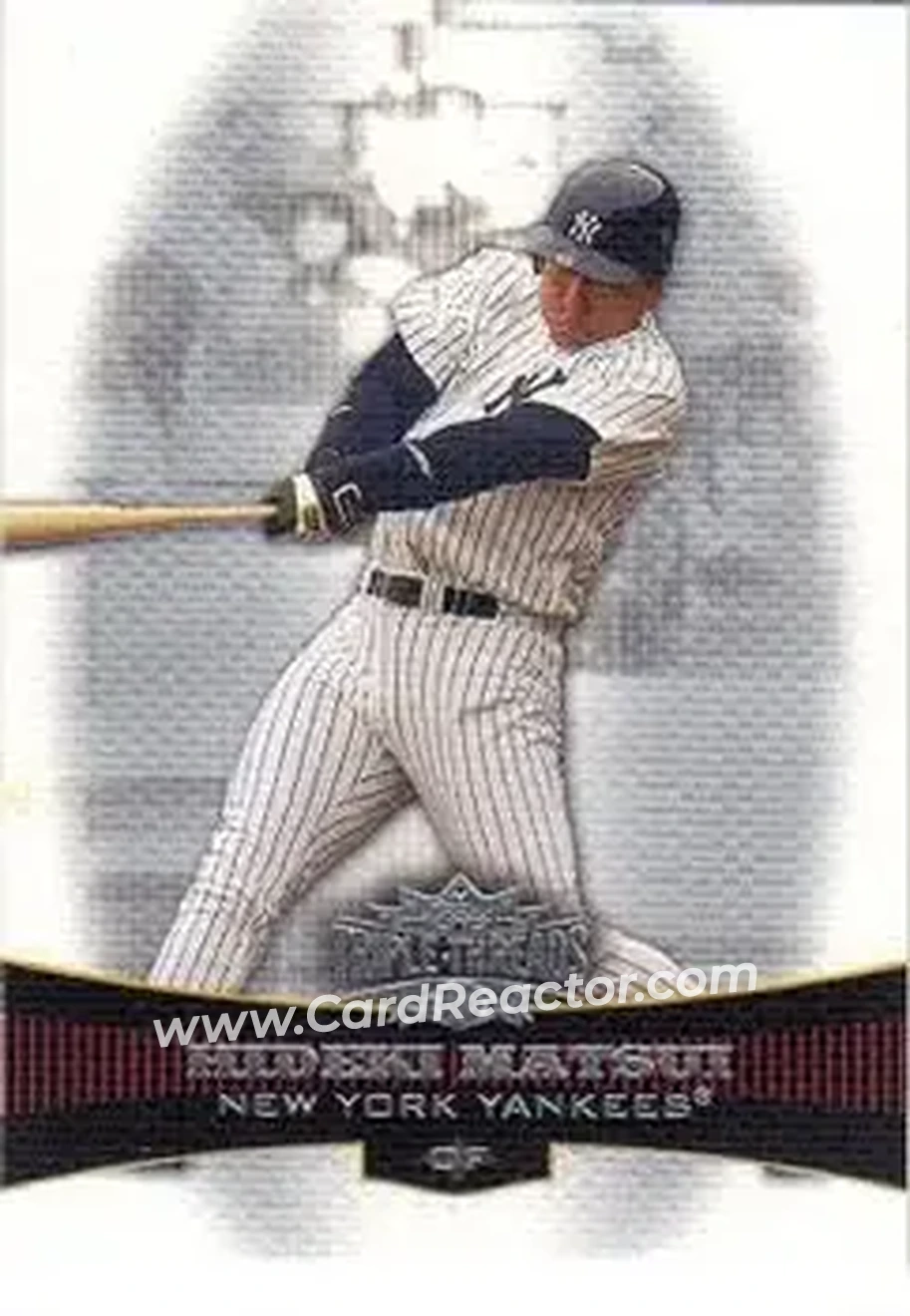 2006 Topps Triple Threads #1 - Hideki Matsui - New York Yankees - Front 2006 Topps Triple Threads #1 - Hideki Matsui - New York Yankees - Front