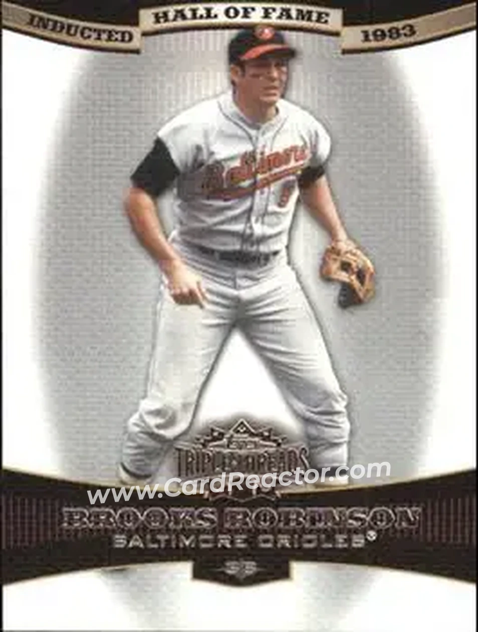 2006 Topps Triple Threads #5 - Brooks Robinson - Baltimore Orioles - Front 2006 Topps Triple Threads #5 - Brooks Robinson - Baltimore Orioles - Front