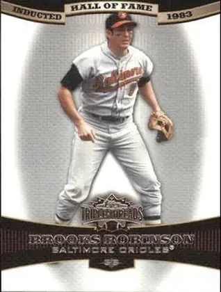 2006 Topps Triple Threads #5 - Brooks Robinson - Baltimore Orioles