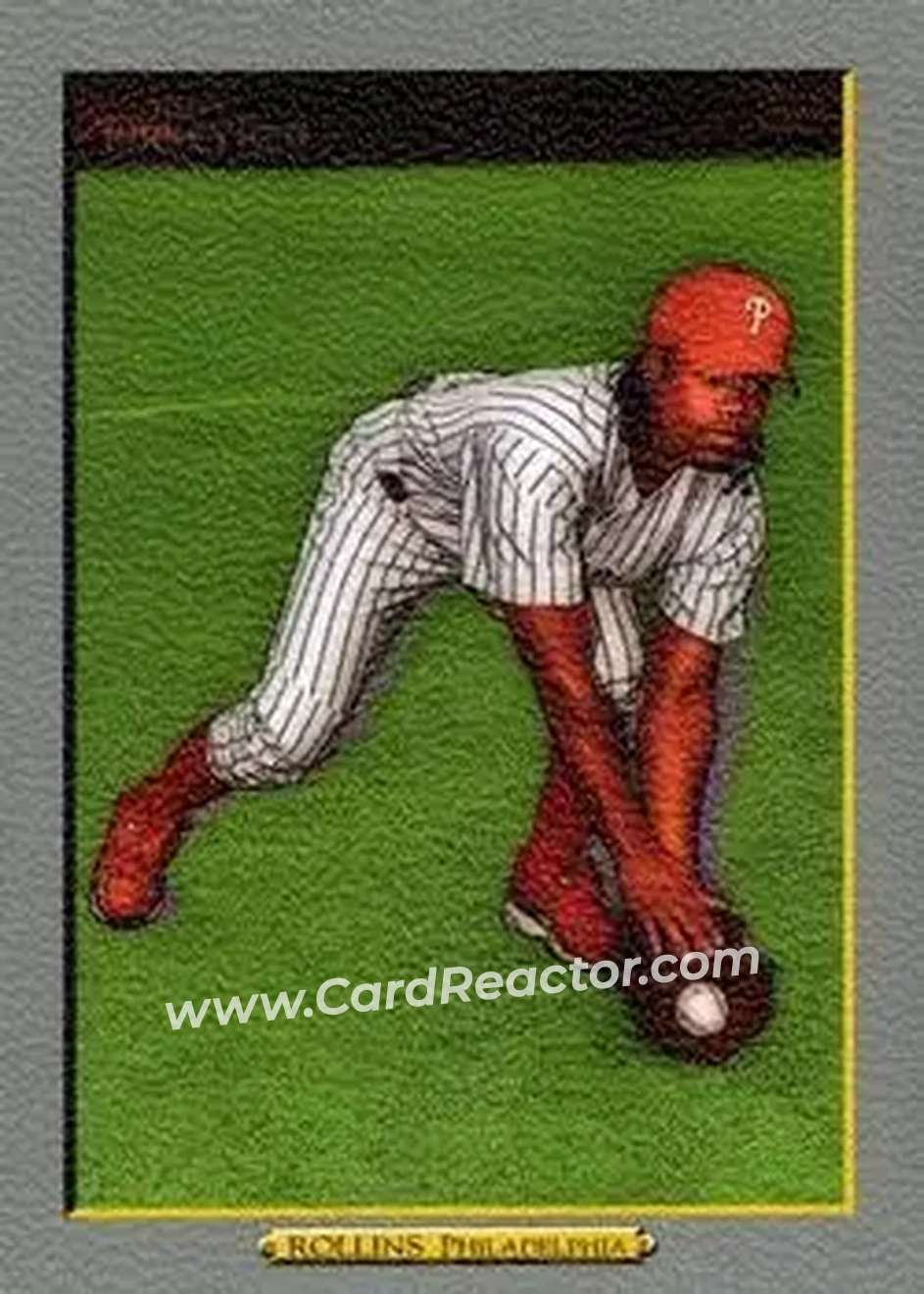 2006 Topps Turkey Red #324 - Jimmy Rollins - Philadelphia Phillies - Front