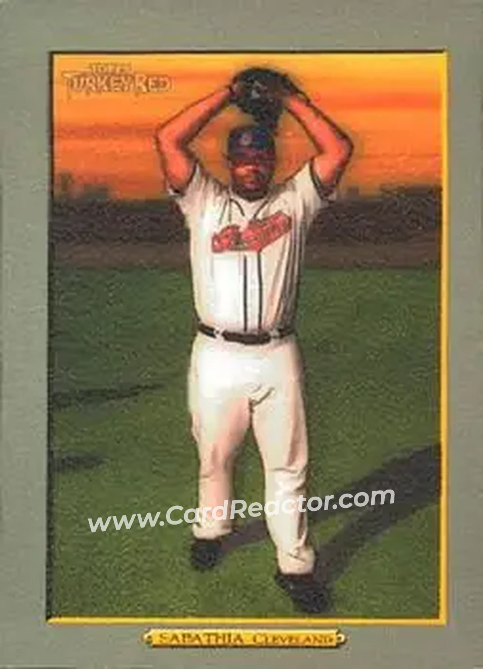 2006 Topps Turkey Red #326 - CC Sabathia - Cleveland Indians - Front 2006 Topps Turkey Red #326 - CC Sabathia - Cleveland Indians - Front