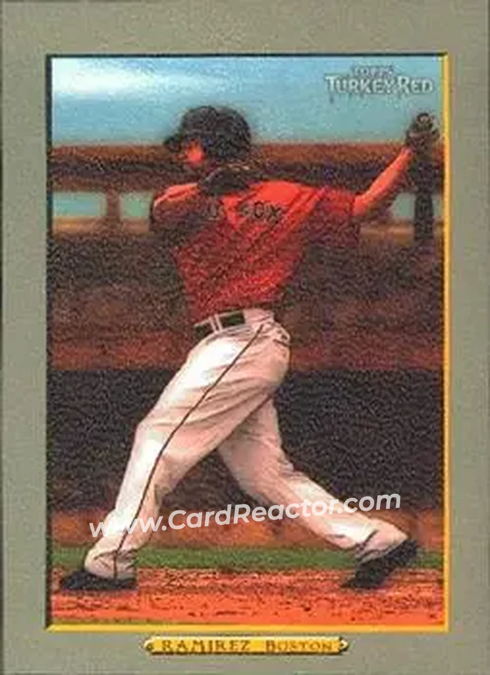 2006 Topps Turkey Red #330 - Manny Ramirez - Boston Red Sox - Front 2006 Topps Turkey Red #330 - Manny Ramirez - Boston Red Sox - Front