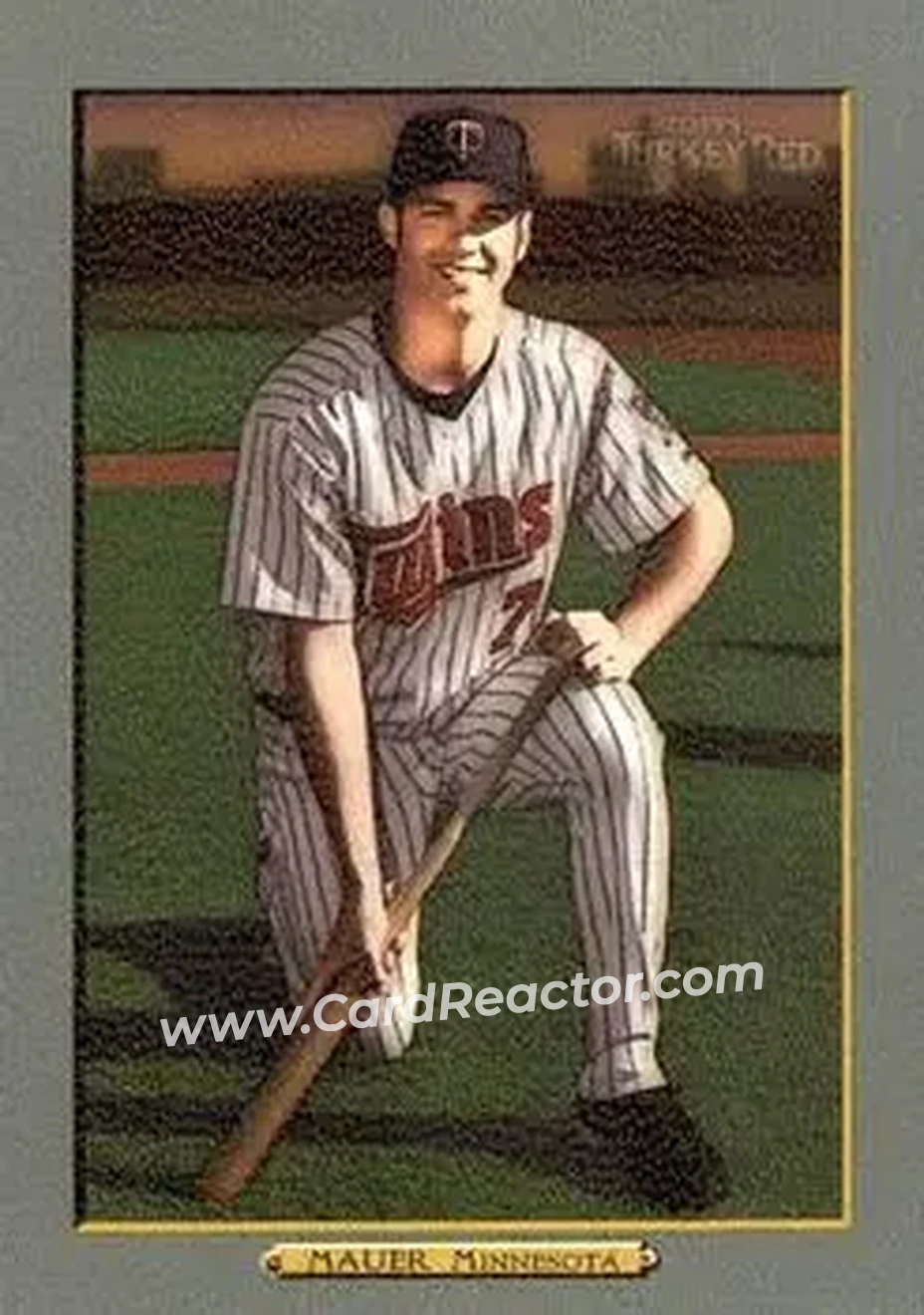 2006 Topps Turkey Red #332 - Joe Mauer - Minnesota Twins - Front 2006 Topps Turkey Red #332 - Joe Mauer - Minnesota Twins - Front