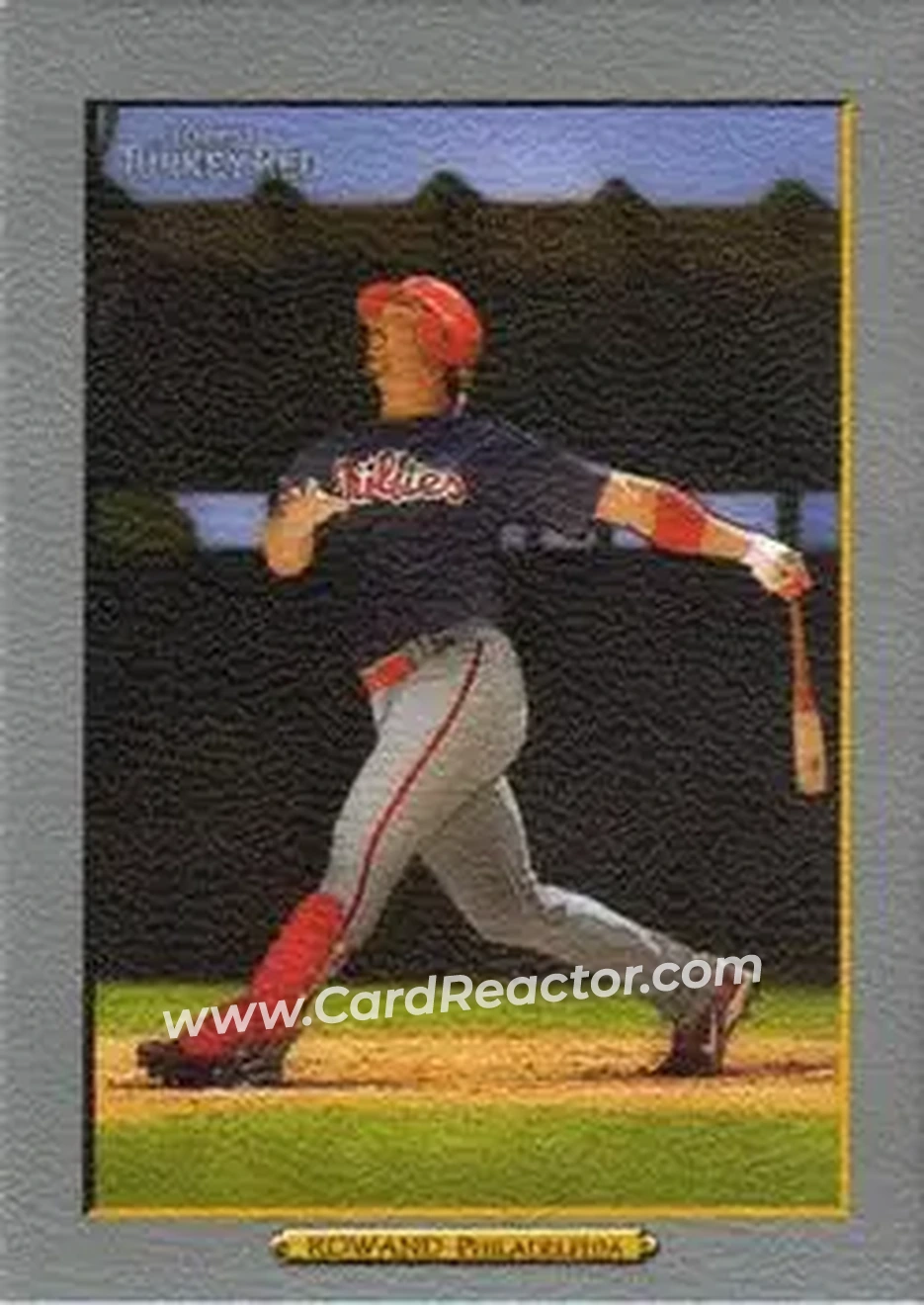 2006 Topps Turkey Red #342 - Aaron Rowand - Philadelphia Phillies - Front 2006 Topps Turkey Red #342 - Aaron Rowand - Philadelphia Phillies - Front