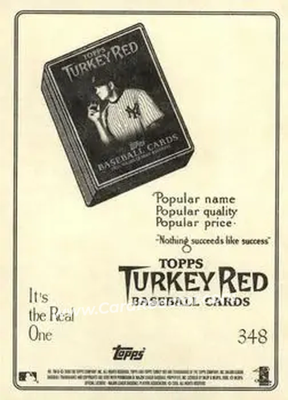 2006 Topps Turkey Red #348b - Preston Wilson - Florida Marlins - Back