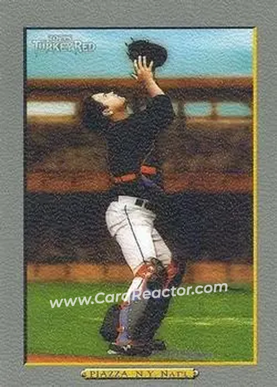2006 Topps Turkey Red #351b - Mike Piazza - New York Mets - Front 2006 Topps Turkey Red #351b - Mike Piazza - New York Mets - Front