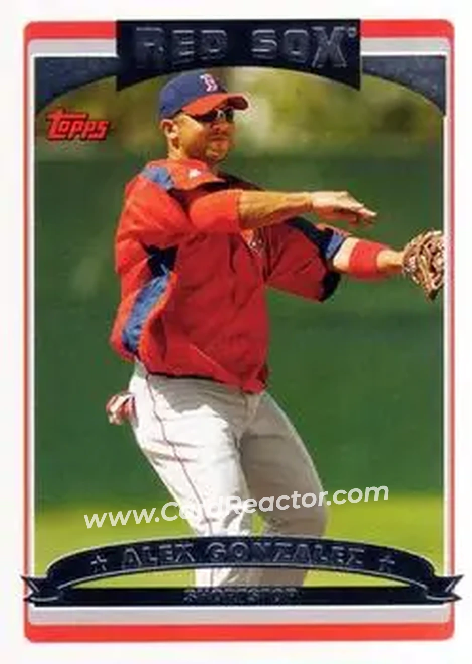 2006 Topps Updates & Highlights #UH5 - Alex Gonzalez - Boston Red Sox - Front