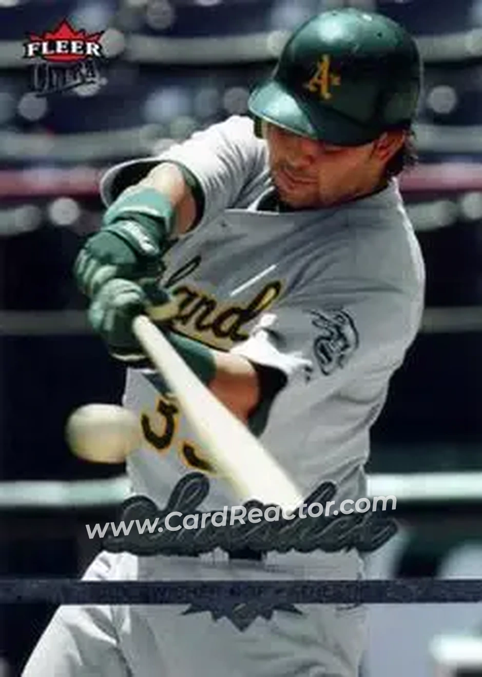 2006 Ultra #17 - Nick Swisher - Oakland Athletics - Front