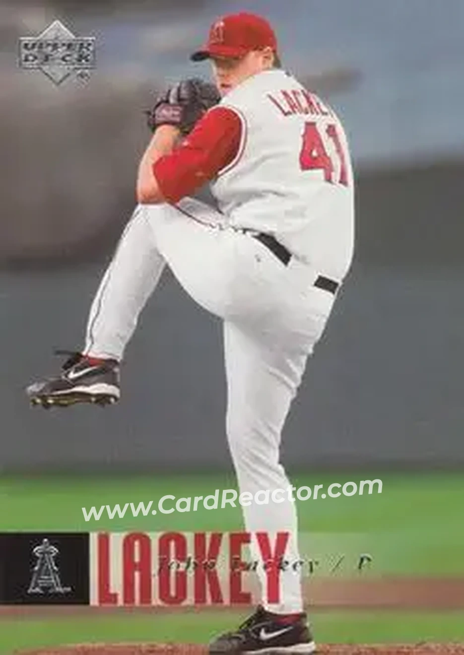 2006 Upper Deck #12 - John Lackey - Los Angeles Angels - Front 2006 Upper Deck #12 - John Lackey - Los Angeles Angels - Front