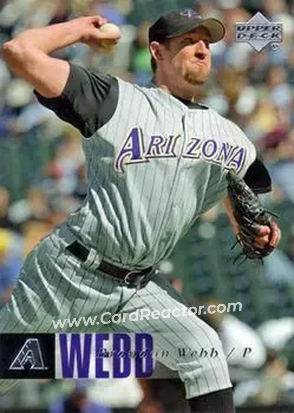 2006 Upper Deck #20 - Brandon Webb - Arizona Diamondbacks - Front 2006 Upper Deck #20 - Brandon Webb - Arizona Diamondbacks - Front