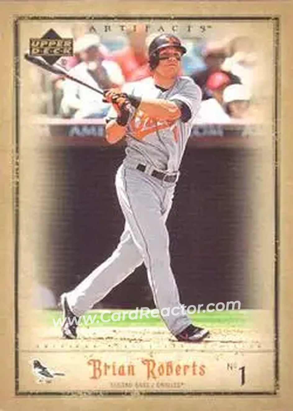 2006 Upper Deck Artifacts #8 - Brian Roberts - Baltimore Orioles - Front
