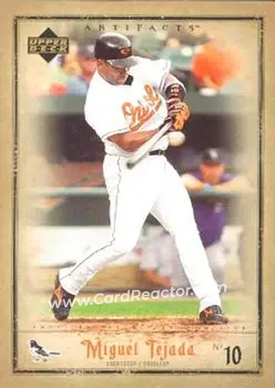 2006 Upper Deck Artifacts #9 - Miguel Tejada - Baltimore Orioles - Front 2006 Upper Deck Artifacts #9 - Miguel Tejada - Baltimore Orioles - Front