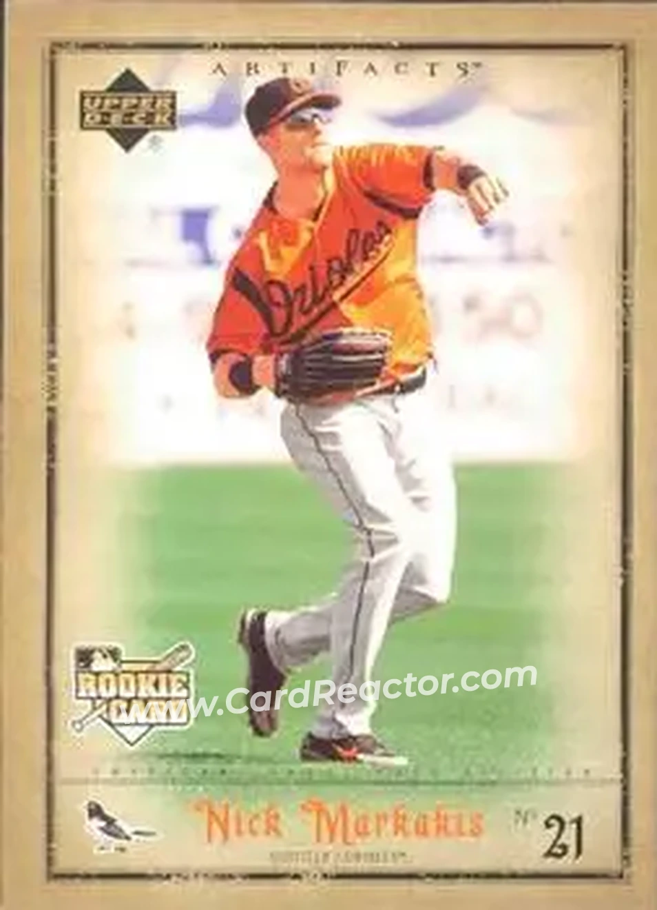 2006 Upper Deck Artifacts #10 - Nick Markakis - Baltimore Orioles - Front 2006 Upper Deck Artifacts #10 - Nick Markakis - Baltimore Orioles - Front