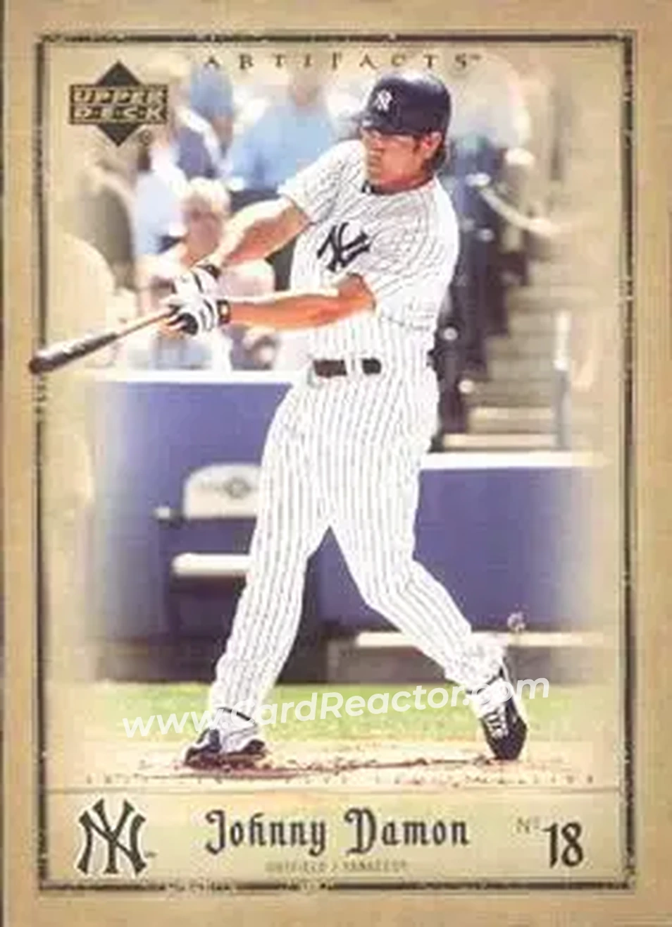 2006 Upper Deck Artifacts #13 - Johnny Damon - New York Yankees - Front