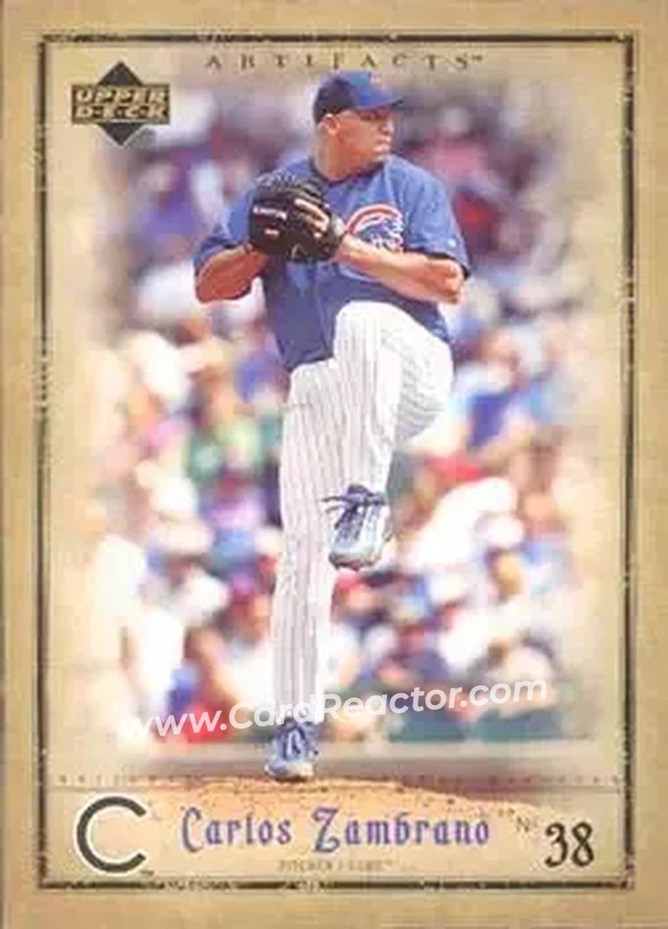 2006 Upper Deck Artifacts #17 - Carlos Zambrano - Chicago Cubs - Front
