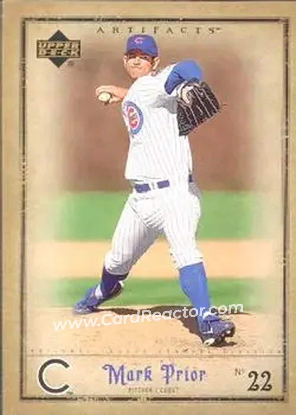 2006 Upper Deck Artifacts #20 - Mark Prior - Chicago Cubs - Front 2006 Upper Deck Artifacts #20 - Mark Prior - Chicago Cubs - Front