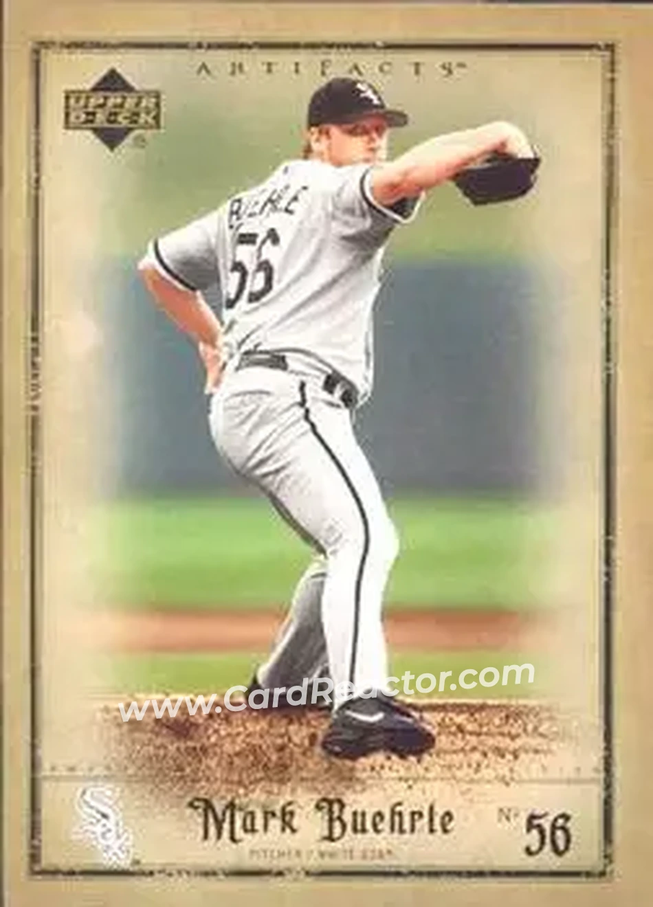 2006 Upper Deck Artifacts #21 - Mark Buehrle - Chicago White Sox - Front 2006 Upper Deck Artifacts #21 - Mark Buehrle - Chicago White Sox - Front