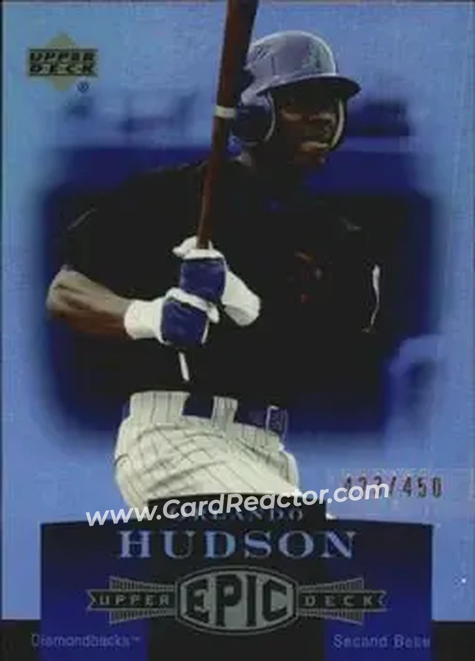 2006 Upper Deck Epic #6 - Orlando Hudson - Arizona Diamondbacks - Front 2006 Upper Deck Epic #6 - Orlando Hudson - Arizona Diamondbacks - Front