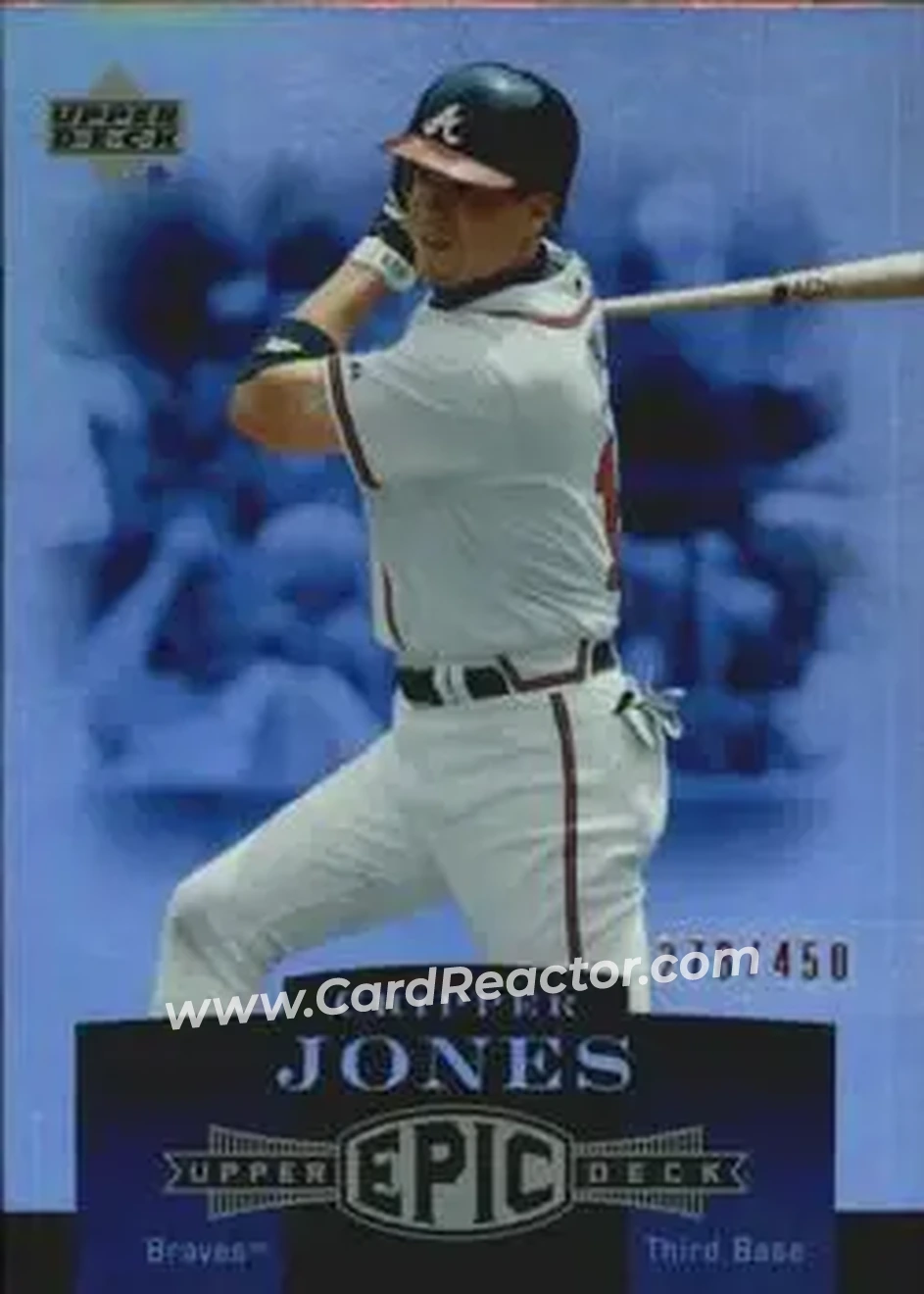 2006 Upper Deck Epic #10 - Chipper Jones - Atlanta Braves - Front