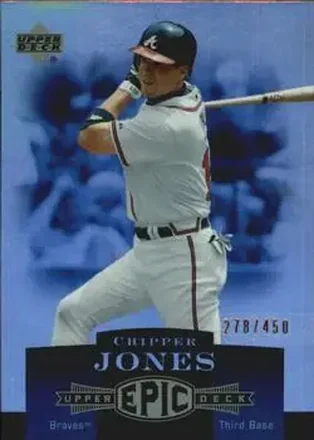 2006 Upper Deck Epic #10 - Chipper Jones - Atlanta Braves